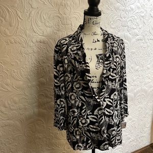 Roz & Ali jacket. Black and white. Size M